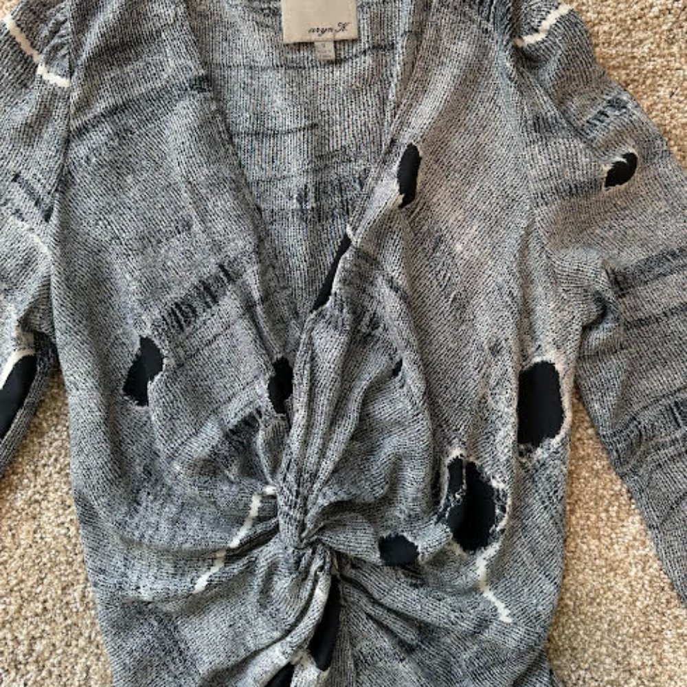 ARYN K silk top twist